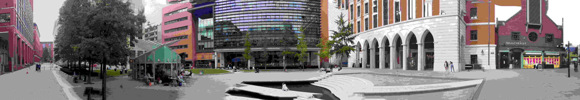 ImagesBrum/Birmingham Broad Street Brindley Square Panorama.jpg